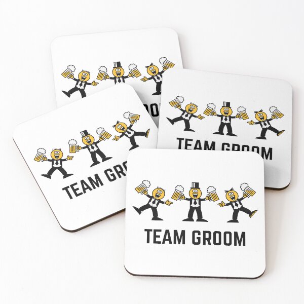 Item preview, Team Groom (Stag Party / Caricature / Dance / Black / 3C) designed and sold by MrFaulbaum.