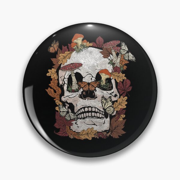 Item preview, Mushroom Collector Gift Skull Butterfly Fall Leaves Design  designed and sold by alenaz.