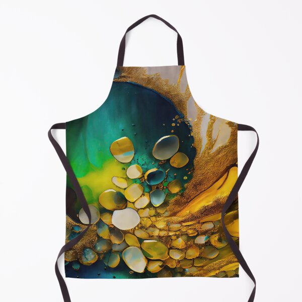 Item preview, Pointillism seaglass golden streams abstract designed and sold by Piotrek0001.