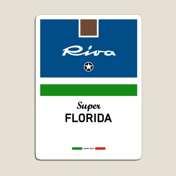 Super Floride Riva Aquarama Italie Italia voyage design vintage Magnet