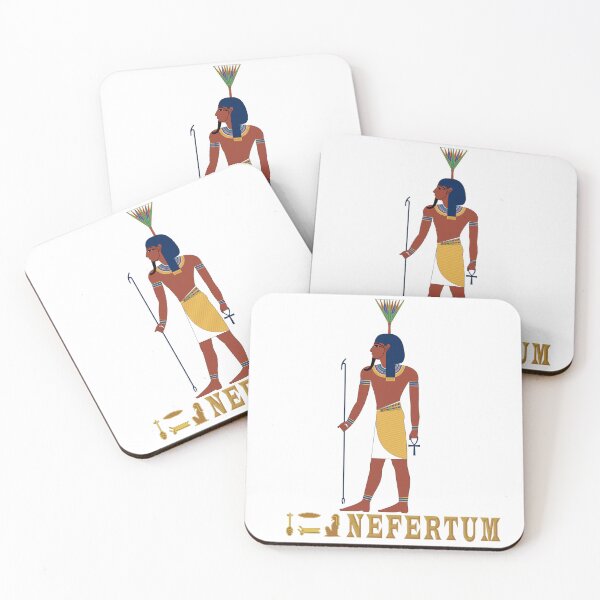 Item preview, NEFERTUM God of Ancient Egypt with Hieroglyphs designed and sold by SWATARA.