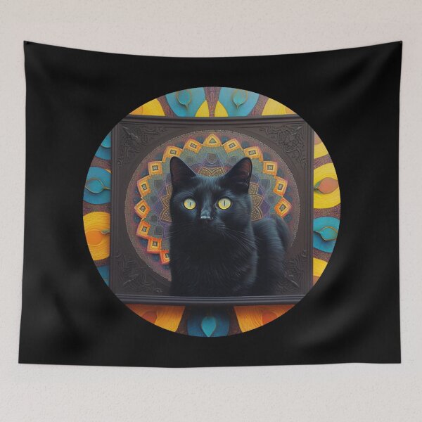 Aperçu de l'œuvre Cat Noir #1073 | Black Cat créée et vendue par Black-Cats.