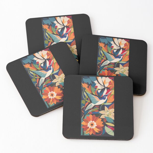 Item preview, Hummingbird and flowers designed and sold by MagicWardrobe.