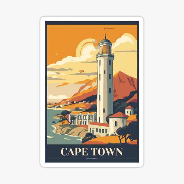 Aperçu de l'œuvre Affiche vintage du Cap créée et vendue par LoinneSio.