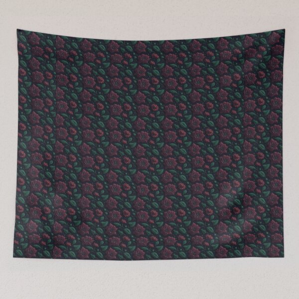 Item preview, Romantic Blooms in Dark Rose and Green Design designed and sold by Cherrywood-Lane.