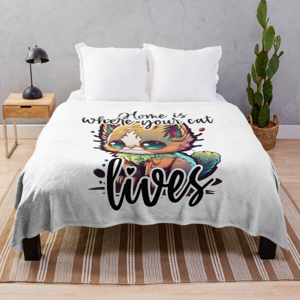 Item preview, Home is, where your cat lives designed and sold by knuppify.