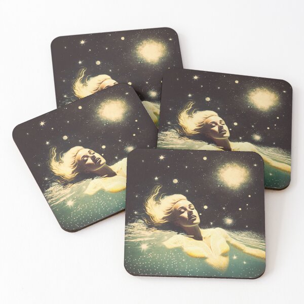 Item preview, Girl Swimming in Space Vintage designed and sold by Synthetic-Dream.