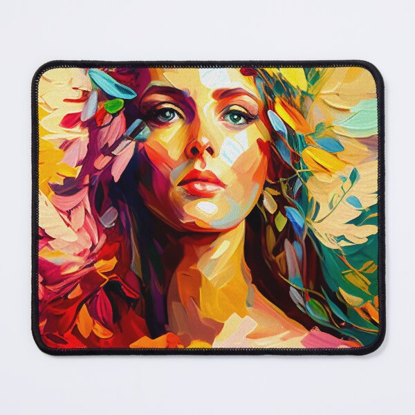 Artikelvorschau, Roman Goddess of Power Spiritual Guardian Portrait | Palette Knife Oil Digital Painting entworfen und verkauft von VividViews.