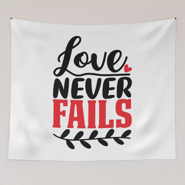 Item preview, LOVE NEVER FAILS  designed and sold by BGSMBOUTIQUE.