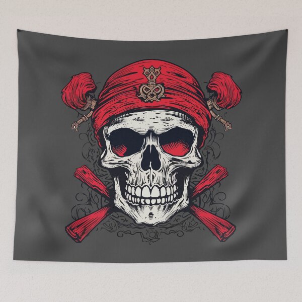Item preview, Pirate skull designed and sold by jordygraph.