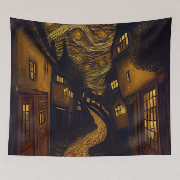 Item preview, Golden Night Village designed and sold by OccultDreams.