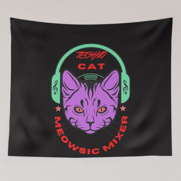 Item preview, Techno Cat designed and sold by CannyGoods.