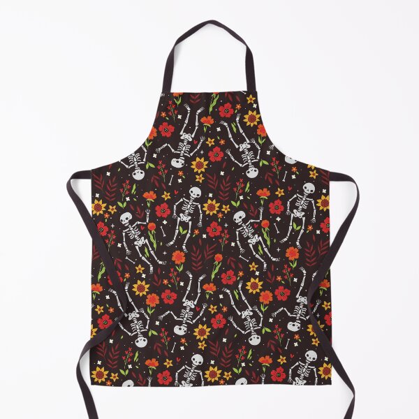 Item preview, pattern with skeletons and flowers designed and sold by burbura.