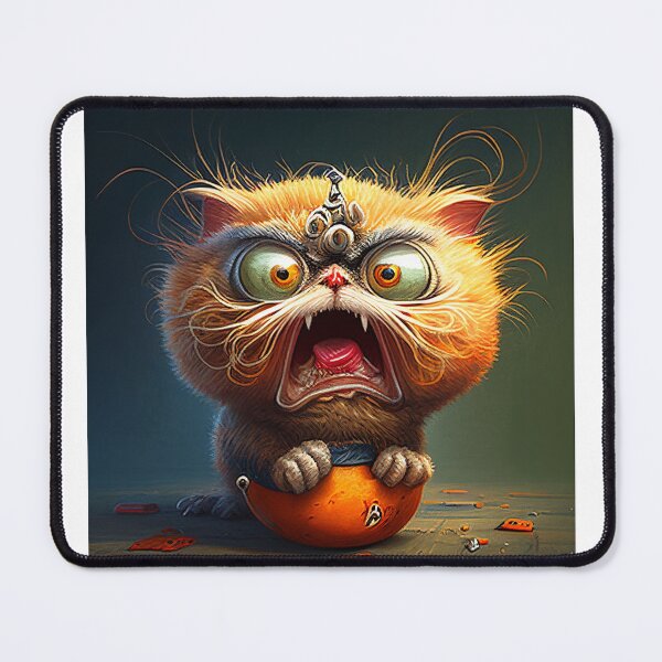 Item preview, Art Caricarute Kat Funny Oil Picture designed and sold by Ellebecool.