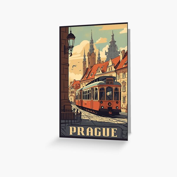 Item preview, Prague Vintage Poster designed and sold by LoinneSio.