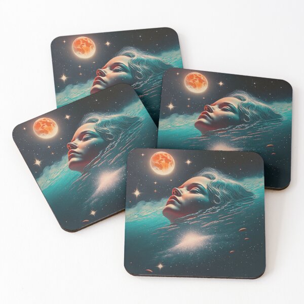 Item preview, Girl Swimming in Space Vintage designed and sold by Synthetic-Dream.