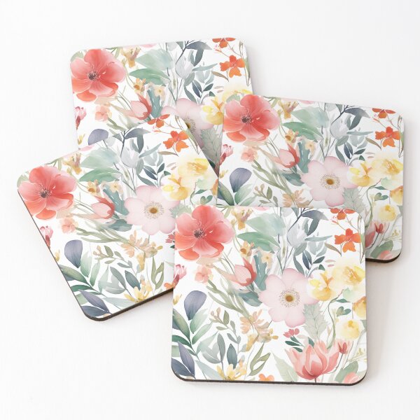 Item preview, Floral Watercolor Pattern With Soft Colors designed and sold by Etienne & Yolandi  Outram.