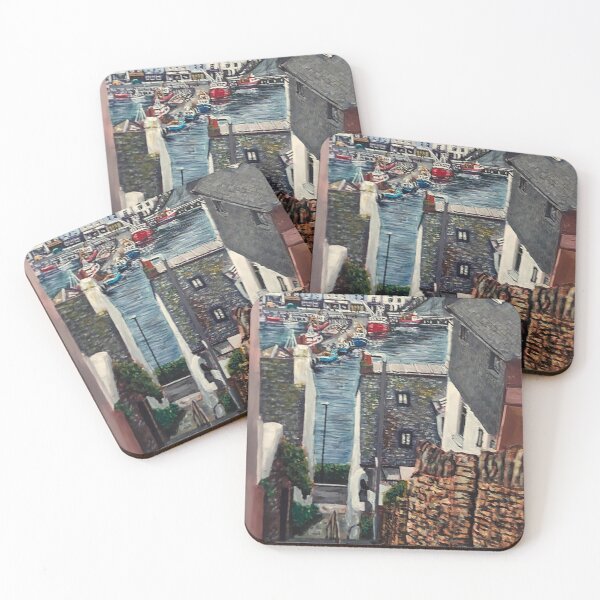 Item preview, BRIXHAM STEPS DOWN TO THE HARBOUR  designed and sold by Mackenzie Moulton International Artist .