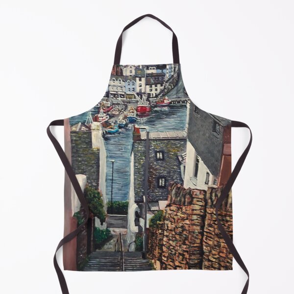 Artikelvorschau, BRIXHAM STEIGT ZUM HAFEN HINUNTER entworfen und verkauft von Mackenzie Moulton International Artist .