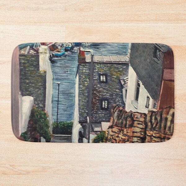 Item preview, BRIXHAM STEPS DOWN TO THE HARBOUR  designed and sold by Mackenzie Moulton International Artist .