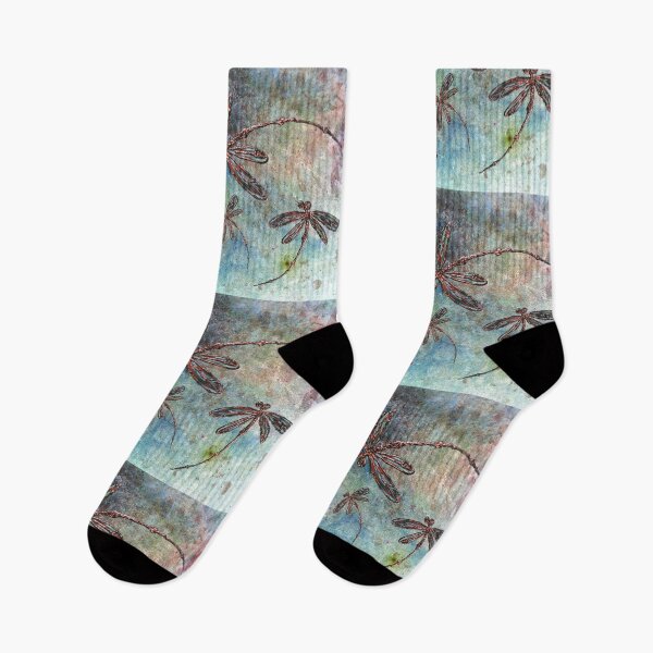 Item preview, Bronze Tipped Dragonflies on a Magical Multicolored Sky designed and sold by lyndseyart.