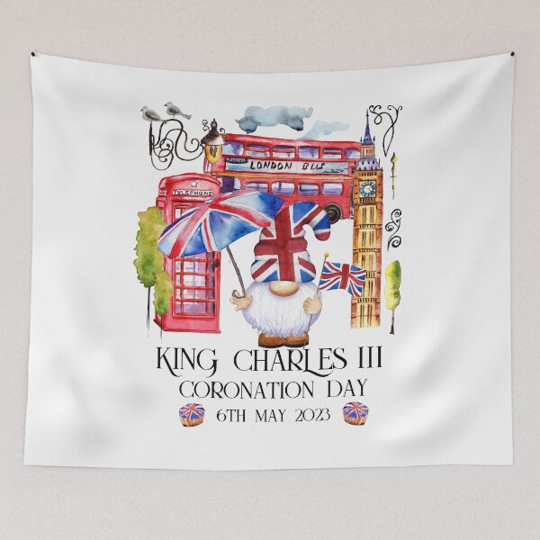 Item preview, King Charles III Coronation Day  2023 Gonk Gnome Vintage London designed and sold by RebyNicks.
