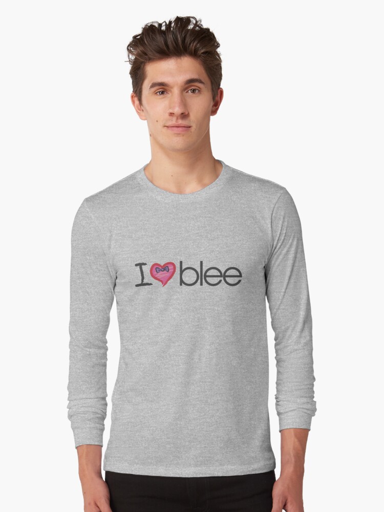 Thumbnail 1 of 5, Long Sleeve T-Shirt, I heart blee designed and sold by hellomaleka.