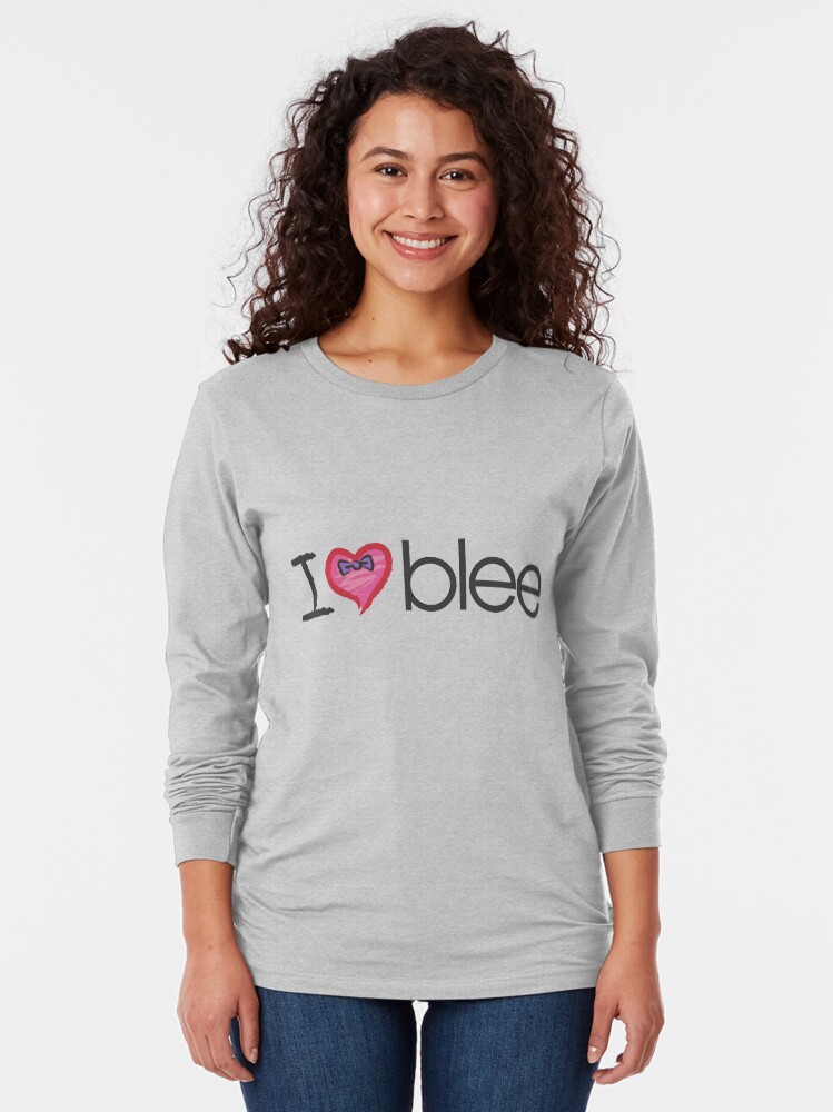 Thumbnail 2 of 5, Long Sleeve T-Shirt, I heart blee designed and sold by hellomaleka.