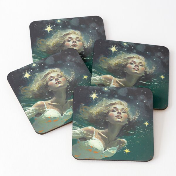 Item preview, Girl Swimming in Space Vintage designed and sold by Synthetic-Dream.