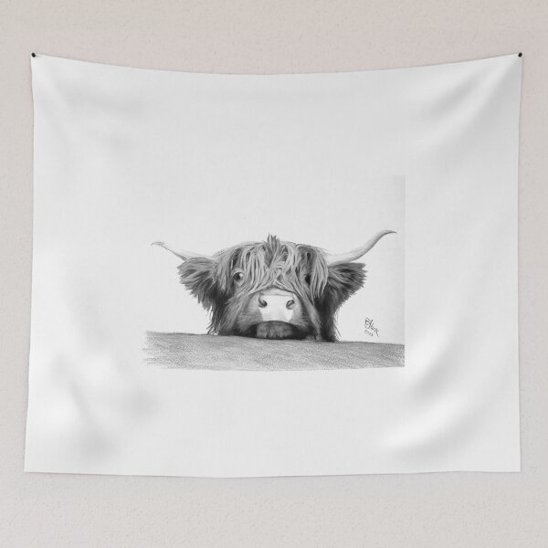 Item preview, Hetty highland coo  designed and sold by Ruth Alcock.