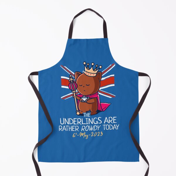 Item preview, King Charles III Coronation Street Party Rowdy Underlings Blue designed and sold by Nerd Shizzle.