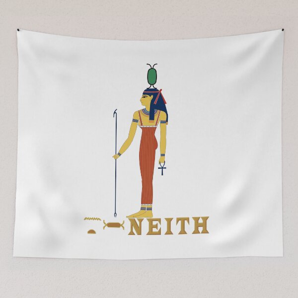 Item preview, NEITH Ancient Egyptian Goddess with Hieroglyphics designed and sold by SWATARA.
