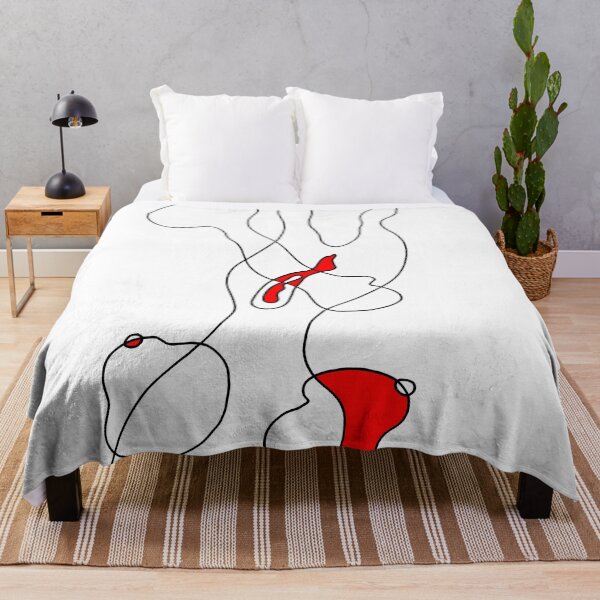 Item preview, Linear female nude with red designed and sold by WRECZ.