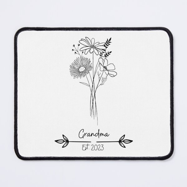 Item preview, New grandma floral est. 2023 designed and sold by GnomelyDragon.