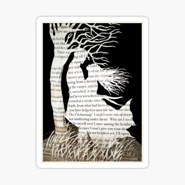 Item preview, Wuthering Heights, Heathcliff and Cathy paper art designed and sold by Justin Rowe.