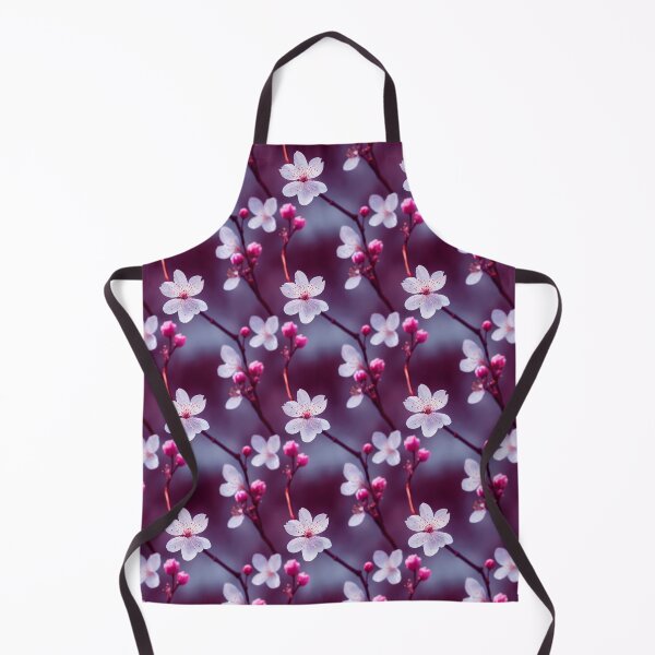 Item preview, Gorgeous Sakura Cherry Blossoms with Purple and Ruby Background Cherry Blossom Digital Seamless Repeating Pattern designed and sold by aphelionrhode.