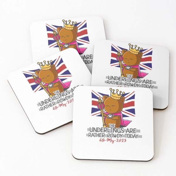 Item preview, King Charles III Coronation Street Party Rowdy Underlings White designed and sold by Nerd Shizzle.