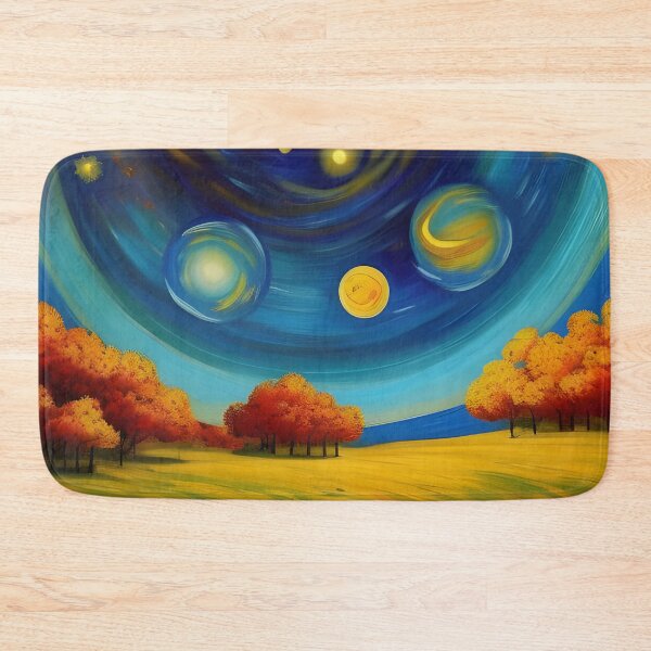 Item preview, Landscape against cosmic sky, impasto, Ai Generated Art  designed and sold by ACC .