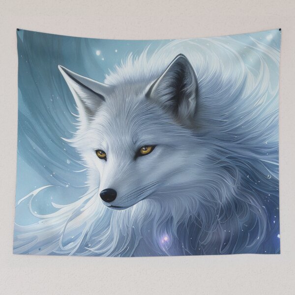 Artikelvorschau, Schneefuchs entworfen und verkauft von FantasySkyArt.