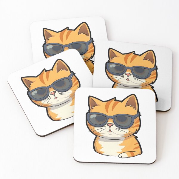 Item preview, Cat with sunglasses designed and sold by Zoondertt.
