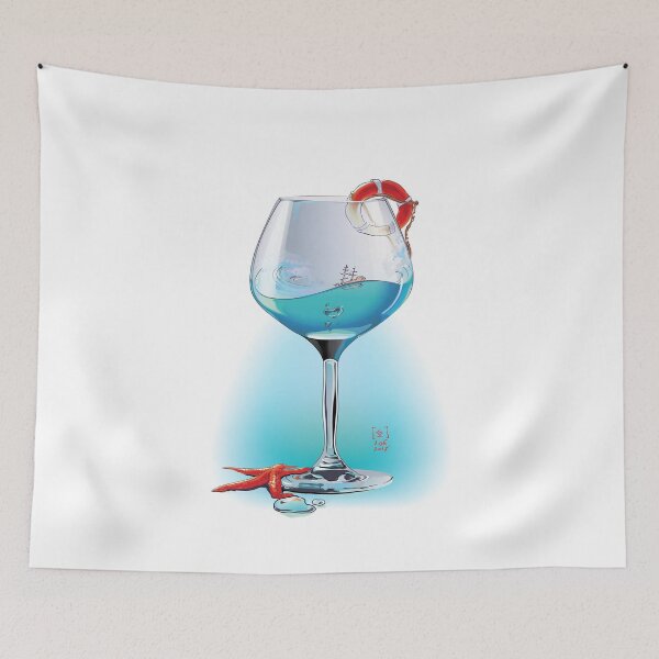 Item preview, The stormy ocean in the wine glass. designed and sold by Eugeniya Kareva.