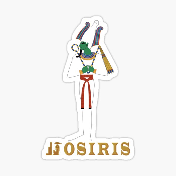Vista previa del artículo con la obra «OSIRIS Dios del Antiguo Egipto con Jeroglíficos», diseñado y vendido por SWATARA.