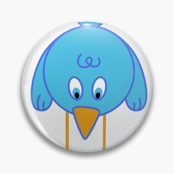 Item preview, Outlined Cartoon Blue Bird designed and sold by Bettakally.