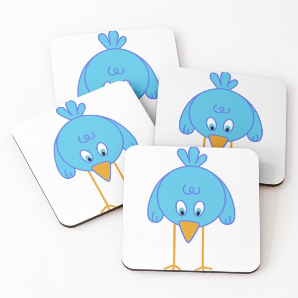 Item preview, Outlined Cartoon Blue Bird designed and sold by Bettakally.
