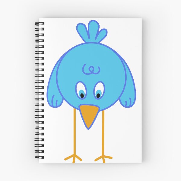 Item preview, Outlined Cartoon Blue Bird designed and sold by Bettakally.