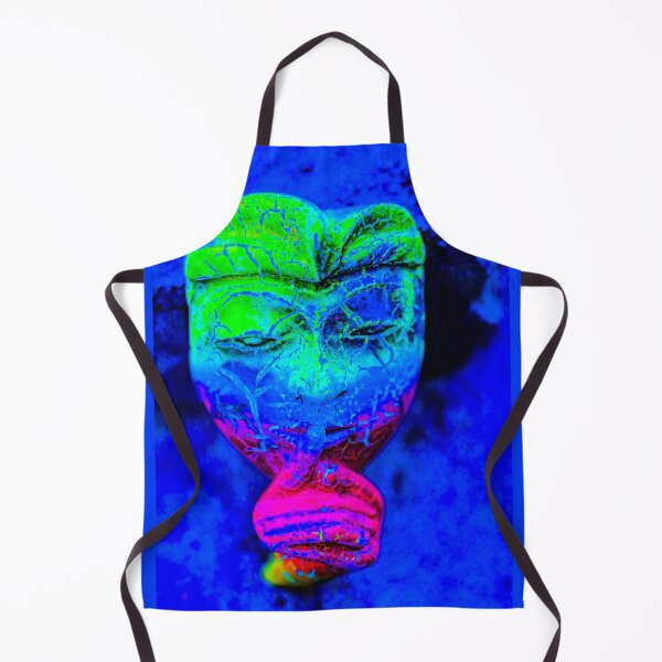 Item preview, A blue green red Bali face mask designed and sold by kall3bu.