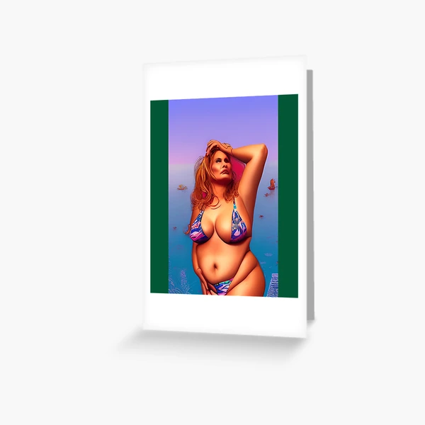 Jennifer Coolidge Bikini Greeting Card