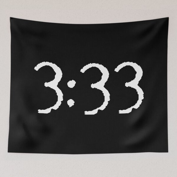 Item preview, 3:33 Angel Number 333 On Black designed and sold by type-and-create.