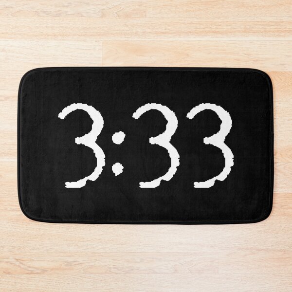 Item preview, 3:33 Angel Number 333 On Black designed and sold by type-and-create.