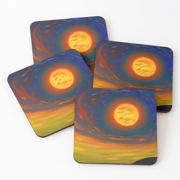 Item preview, Landscape against cosmic sky, impasto, Ai Generated Art  designed and sold by ACC .